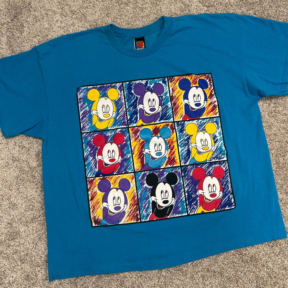 Vintage Mickey Unlimited Shirt Men Size 2X Portraits Mickey Mouse Disney